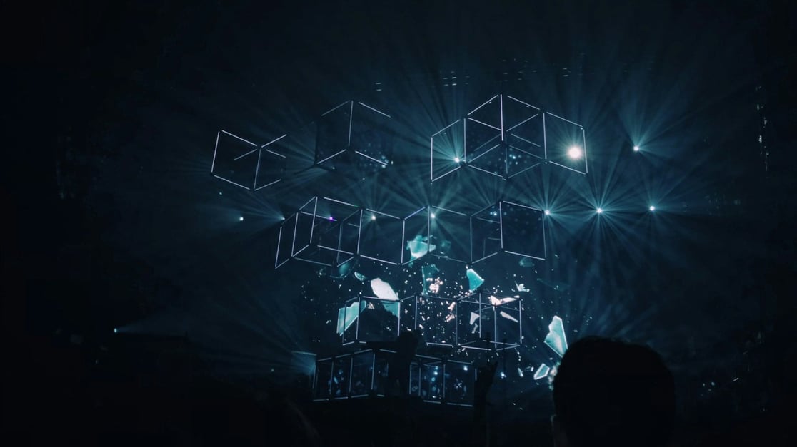 structure with lights